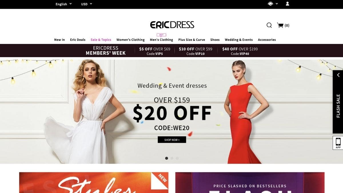 Ericdress homepage